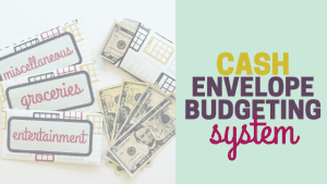 Cash envelope budgeting system