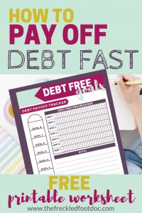 Debt payoff tracker worksheet free printable | Debt payoff motivation and strategies | Debt snowball | Debt snowball worksheet | Debt free | #debtfree #debtpayoff #payoffdebt #daveramsey #debtsnowball