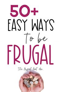 Frugal living tips and ideas to save money. Easy frugal living ideas for families that are paying off debt or living on a budget. How to live on a budget and save money on activities and household expenses and groceries. #frugal #frugalliving #budget