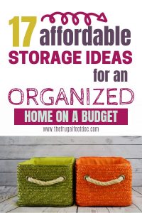 Storage ideas for small spaces | Organization tips and tricks on a budget | Living on a budget and staying organized | Organize your home on a budget | #organization #organize #homedecor #budget #moneysavingtips #savemoney