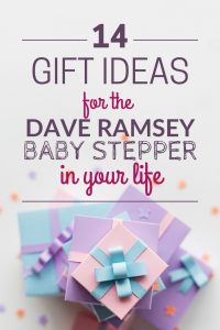 Dave Ramsey Baby Step Gift Guide for frugal living | Gift ideas for people that love Dave Ramsey Budgeting | Frugal gift ideas | #daveramsey #budgeting #payoffdebt