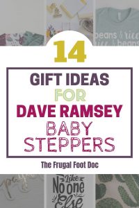 Dave Ramsey Baby Stepper Gift ideas for your frugal friends | Dave Ramsey Baby Step gift guide | Gift ideas for frugal friends | #budgeting #daveramsey #payoffdebt #giftguide