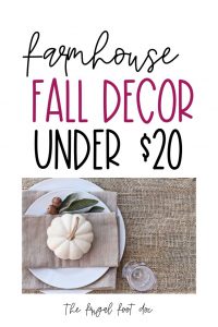 Cheap farmhouse fall decor for decorating on a budget. Decorate your home for fall on a budget with these gorgeous fall home decor items under  from Amazon. How to decorate for fall on a budget. #fall #homedecor #budget