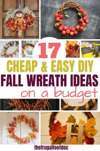 DIY Fall wreath decor on a budget | Dollar store fall decor on a budget | DIY fall home decor ideas | DIY Fall Wreath #fall #diy #crafts
