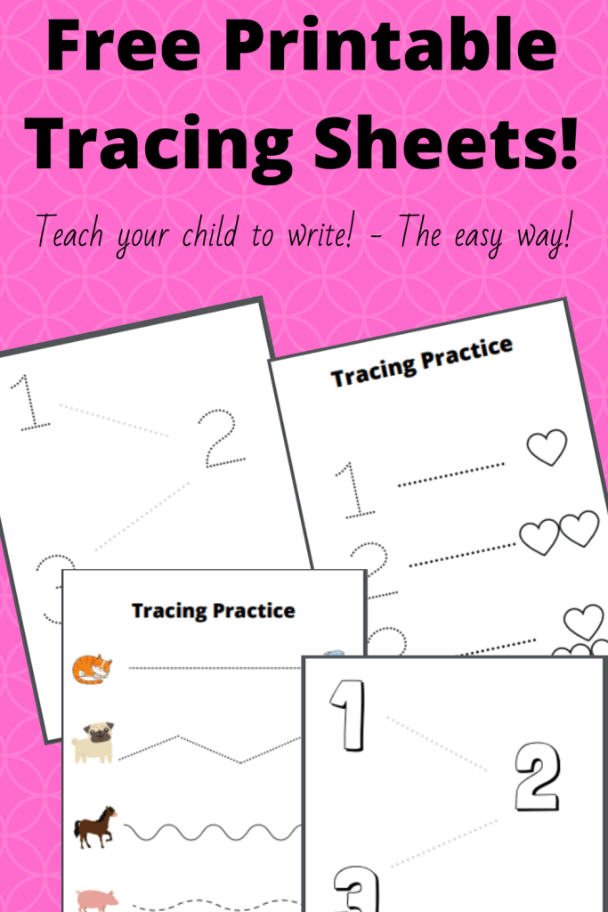 FreePrintableTracingSheets Making Frugal FUN