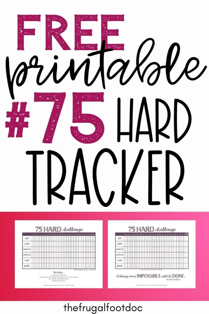 Printable 75 Hard Challenge Tracker Customize And Print
