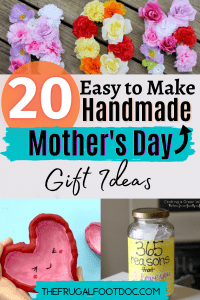 Easy to Make DIY Mother's Day Gifts