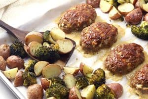 Make small mini meatloaves with your choice of veggies and potatoes on the side to complete a meal