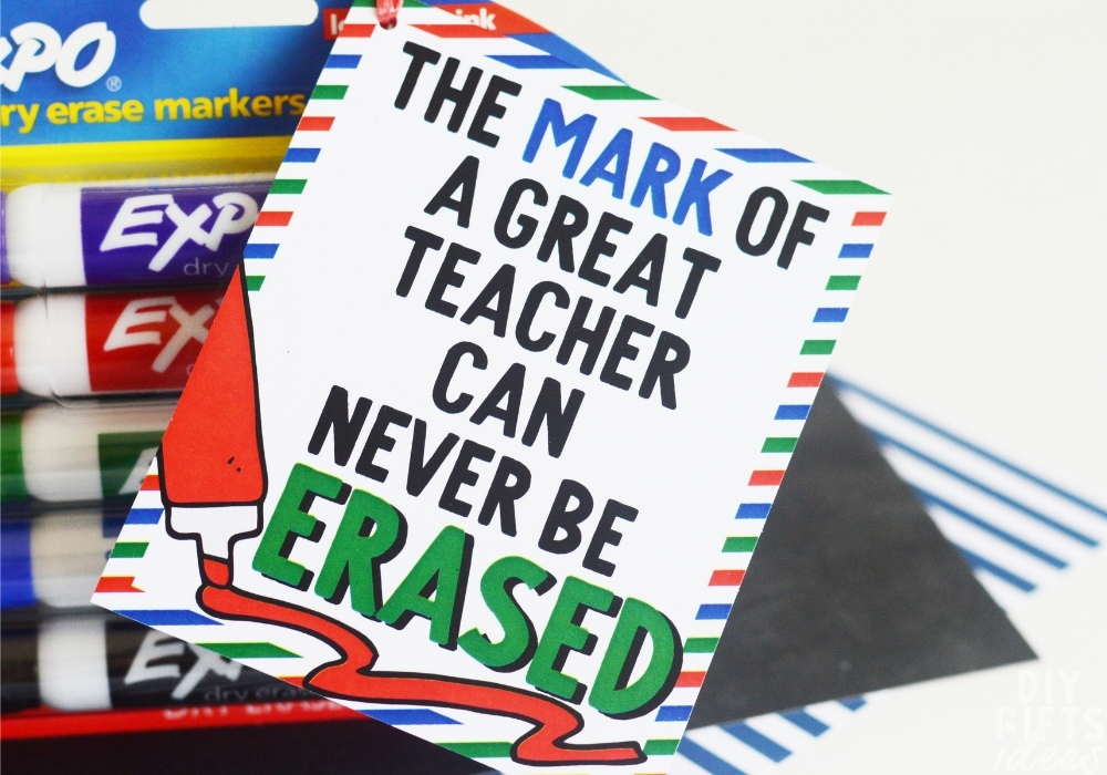 DIY Dry Erase Marker Teacher Appreciation Gift
