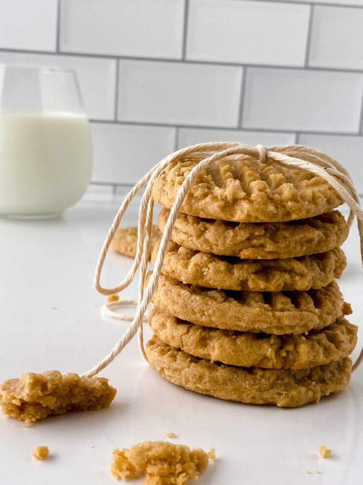 Soft, Thick and Chewy Peanut Butter Cookies