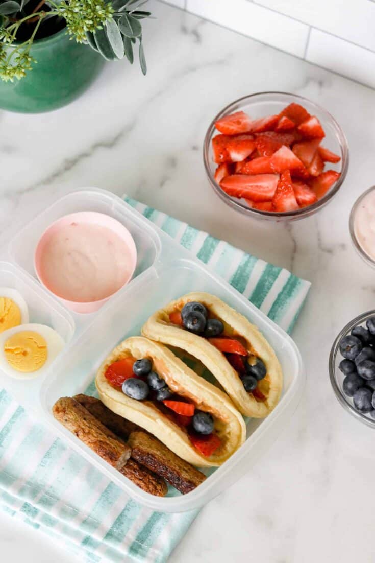 Image for How to Make Easy Waffle Tacos for Kid's Lunch (or Breakfast for Dinner)