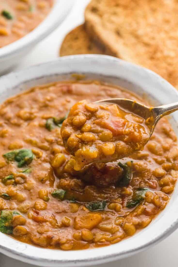 Image for Best Instant Pot Lentil Soup Recipe - Nourish Plate