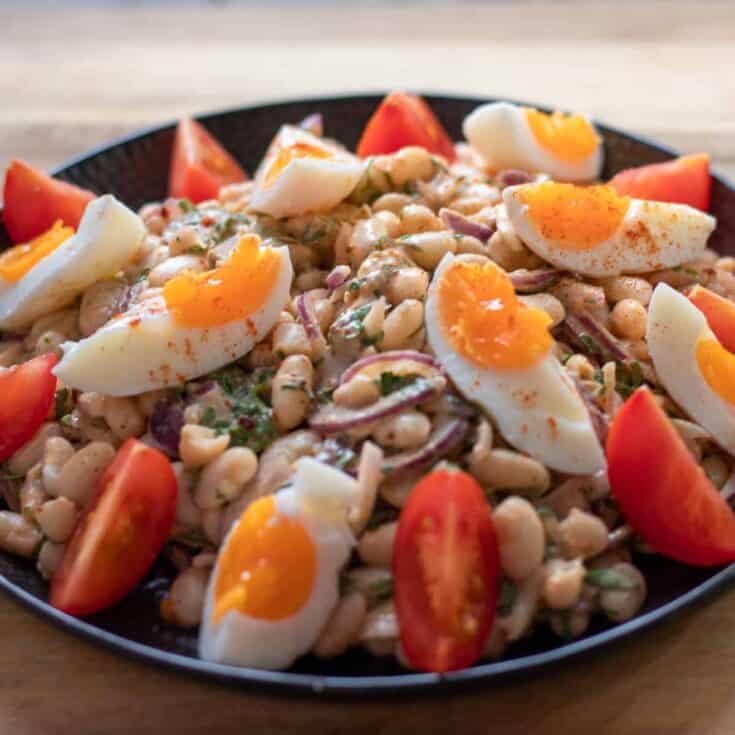 Image for Turkish Bean Salad (Fasulye Piyaz) - Cooking Gorgeous