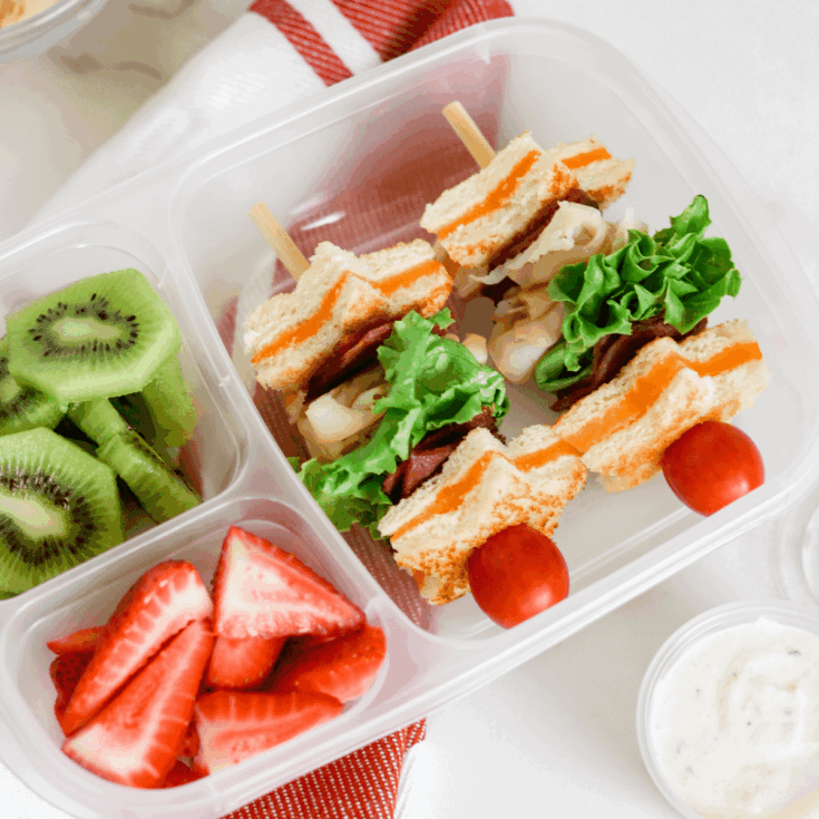 Image for Turkey Bacon Club Lunch Kabobs