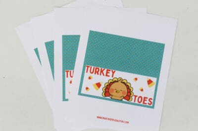 free printable thanksgiving turkey toes treat labels