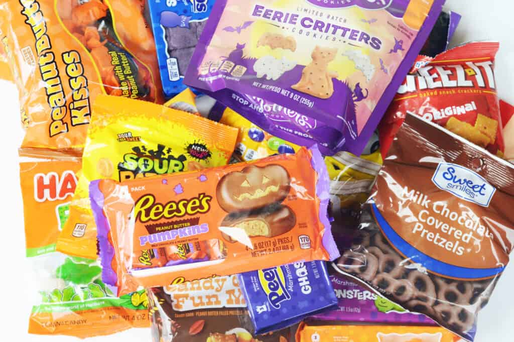 Halloween themed snack foods
