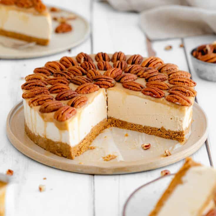 Image for Vegan Pecan Pie Cheesecake (No Bake)