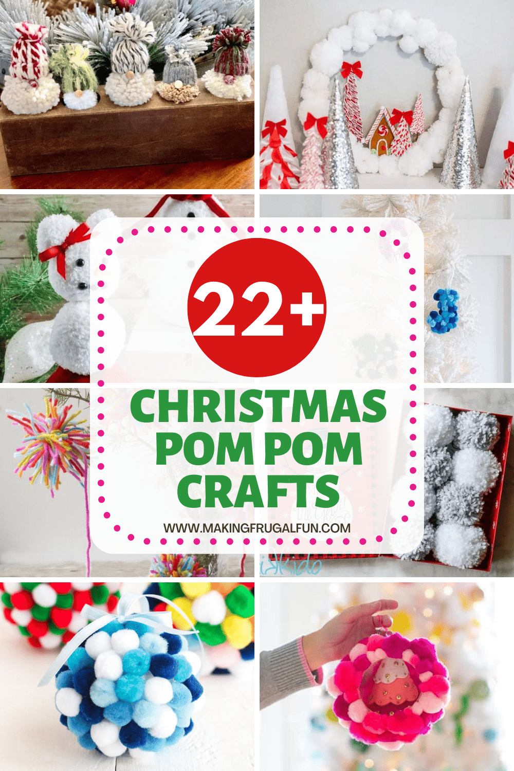 Pom Pom Christmas Crafts