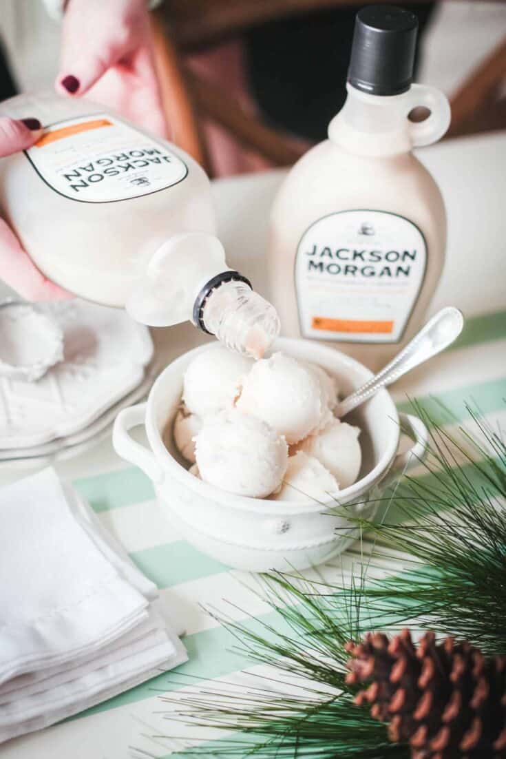 boozy snow ice cream