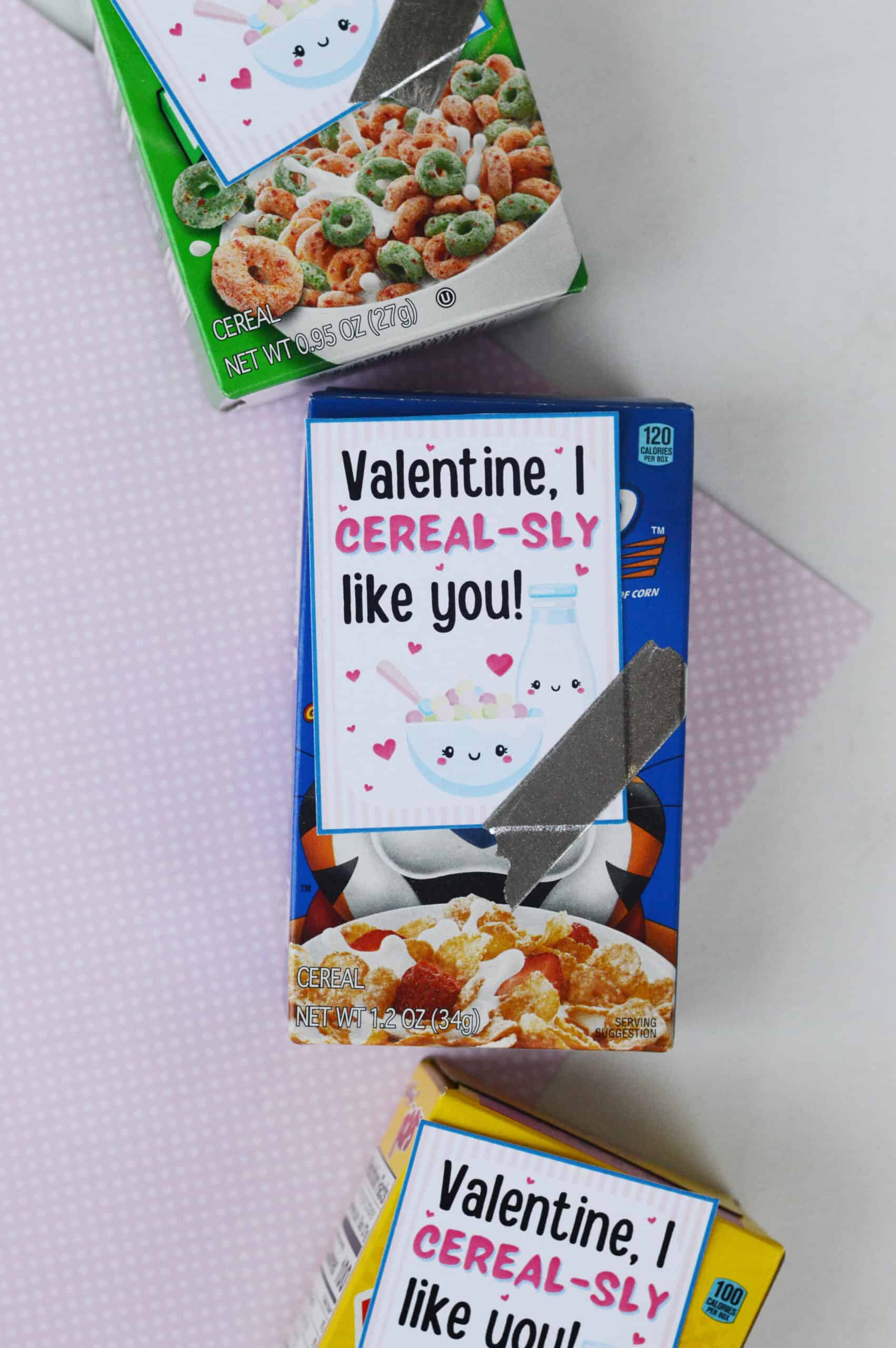 Free Printable Cereal Valentines