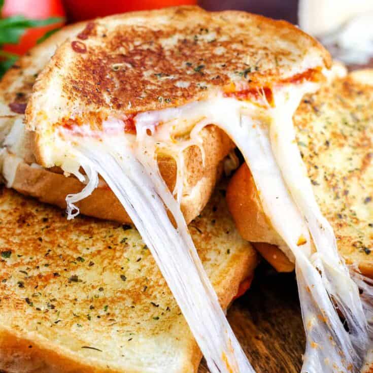 Image for Pizza Grilled Cheese Sandwiches