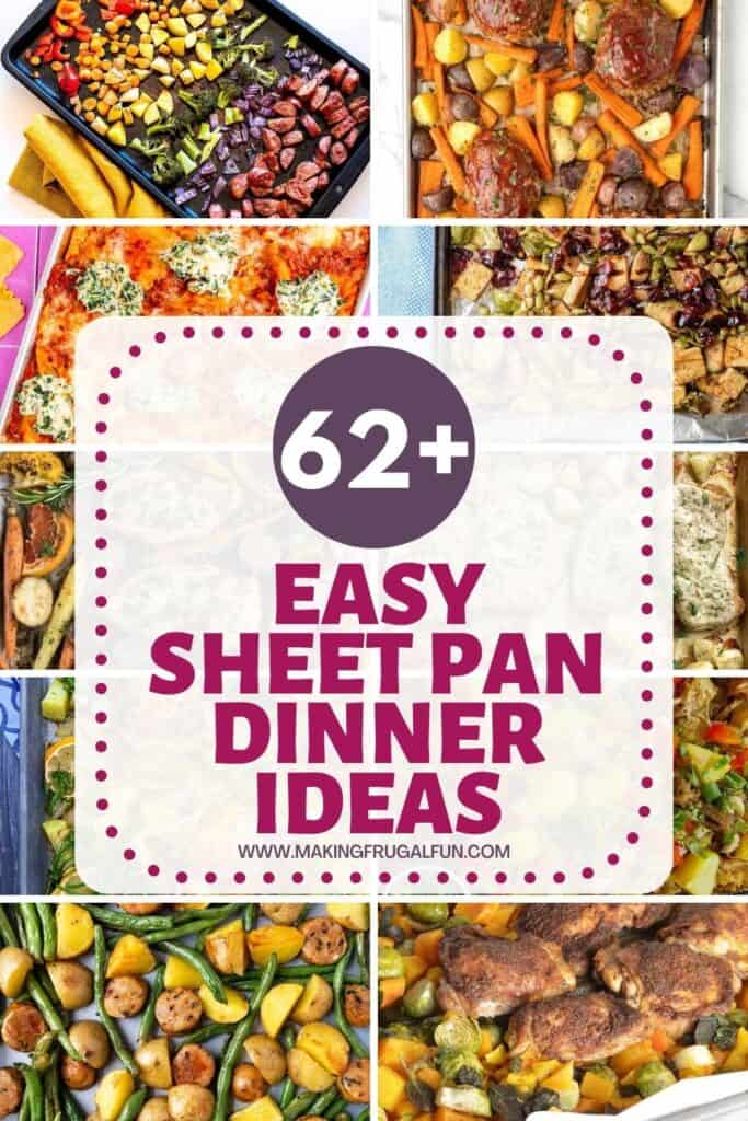 ROUNDUP image of easy sheet pan dinner ideas
