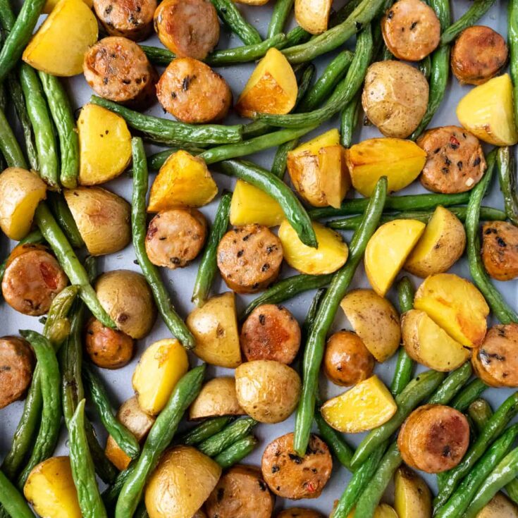 Image for Green Beans with Potatoes and Sausage