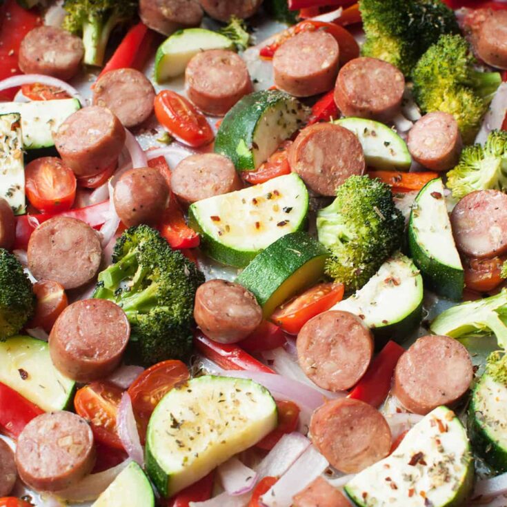 Image for Chicken Apple Sausage Sheet Pan Dinner