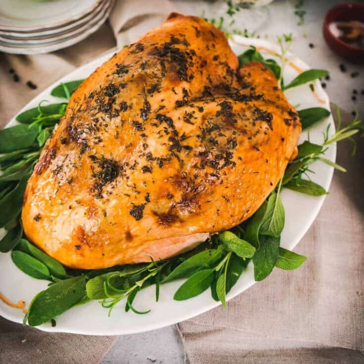 Image for Roasted Turkey Breast with Herb Butter | Gluten Free Thanksgiving