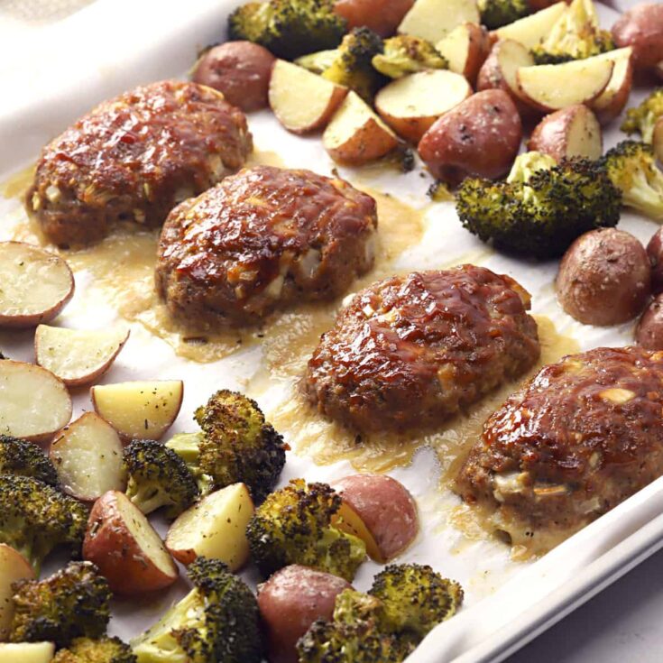 Image for Sheet Pan Mini Meatloaves and Veggies