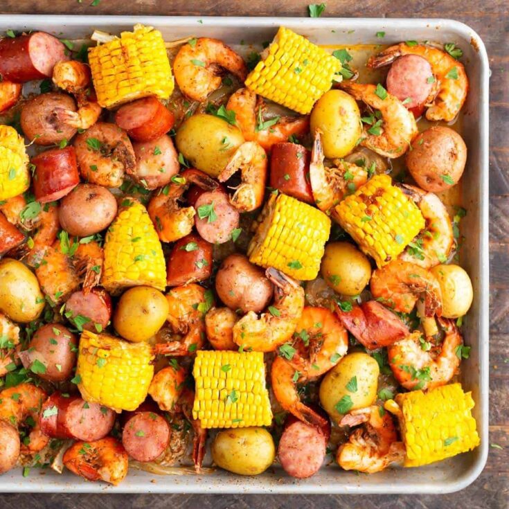 Image for Sheet Pan Shrimp Boil - Retro Recipe Box