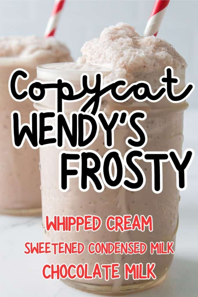How to make a Copycat Wendy's Frosty Recipe without an ice cream maker.