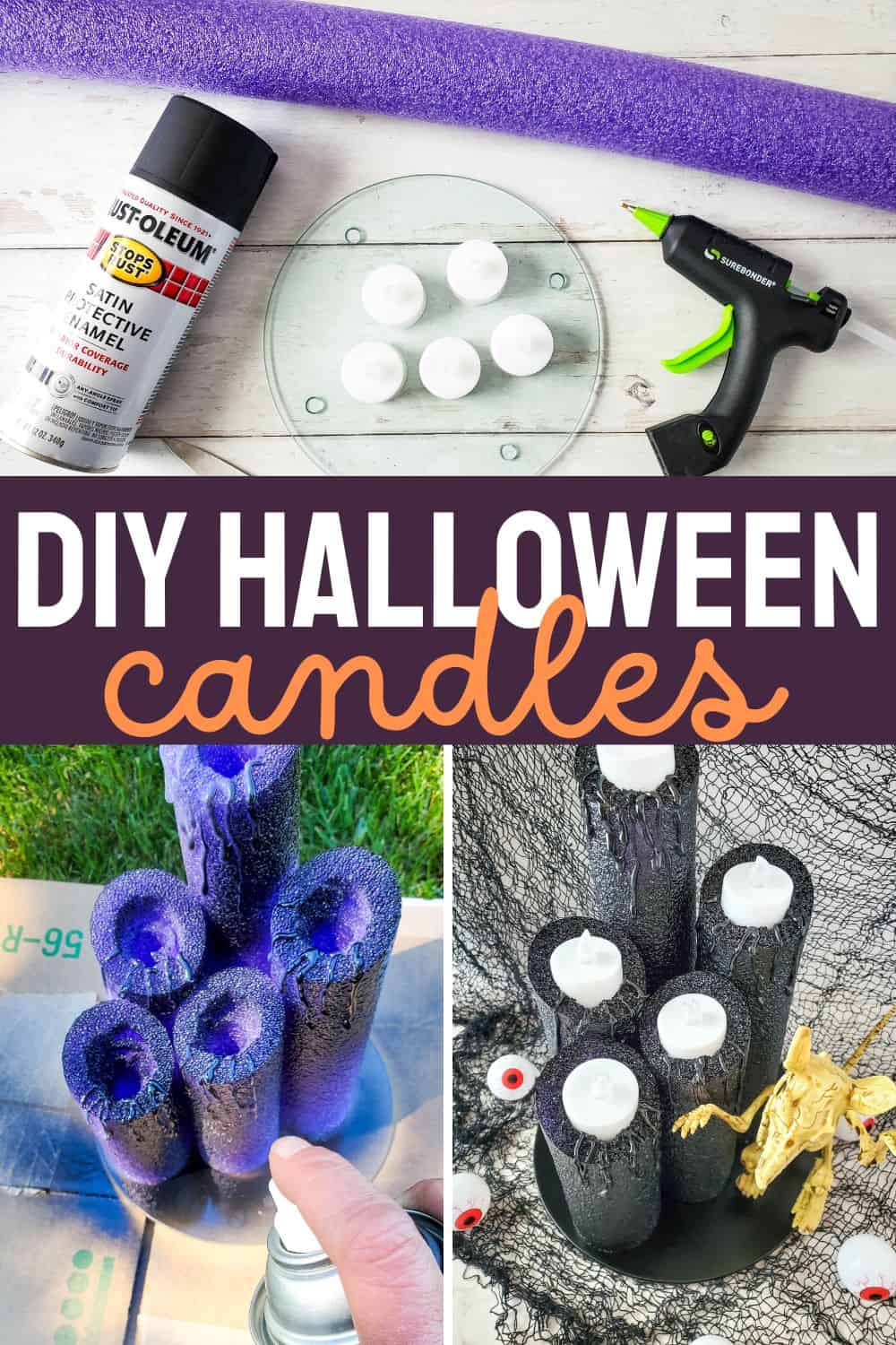 DIYHALLOWEENPOOLNOODLECANDLES Making Frugal FUN