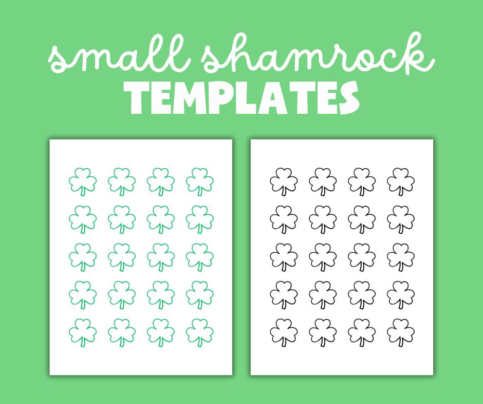 Free Small Shamrock Template Printable - Making Frugal FUN free-small-shamrock-template-printable-making-frugal-fun
