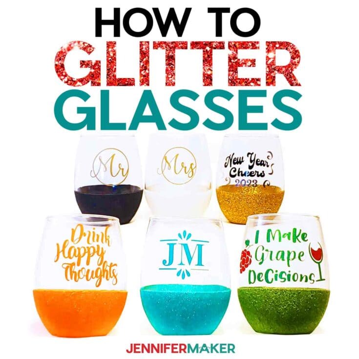 Image for How to Glitter Wine Glasses With Less Mess!