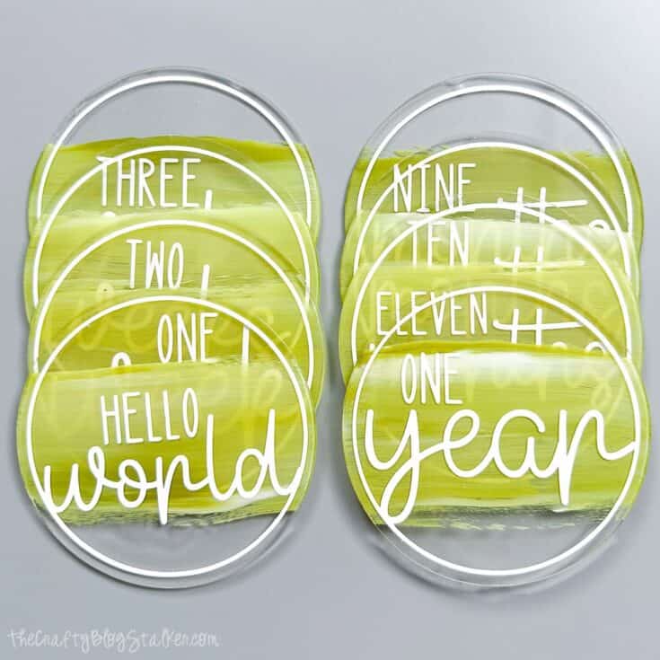 Image for DIY Baby Monthly Milestone Makers with Free SVG